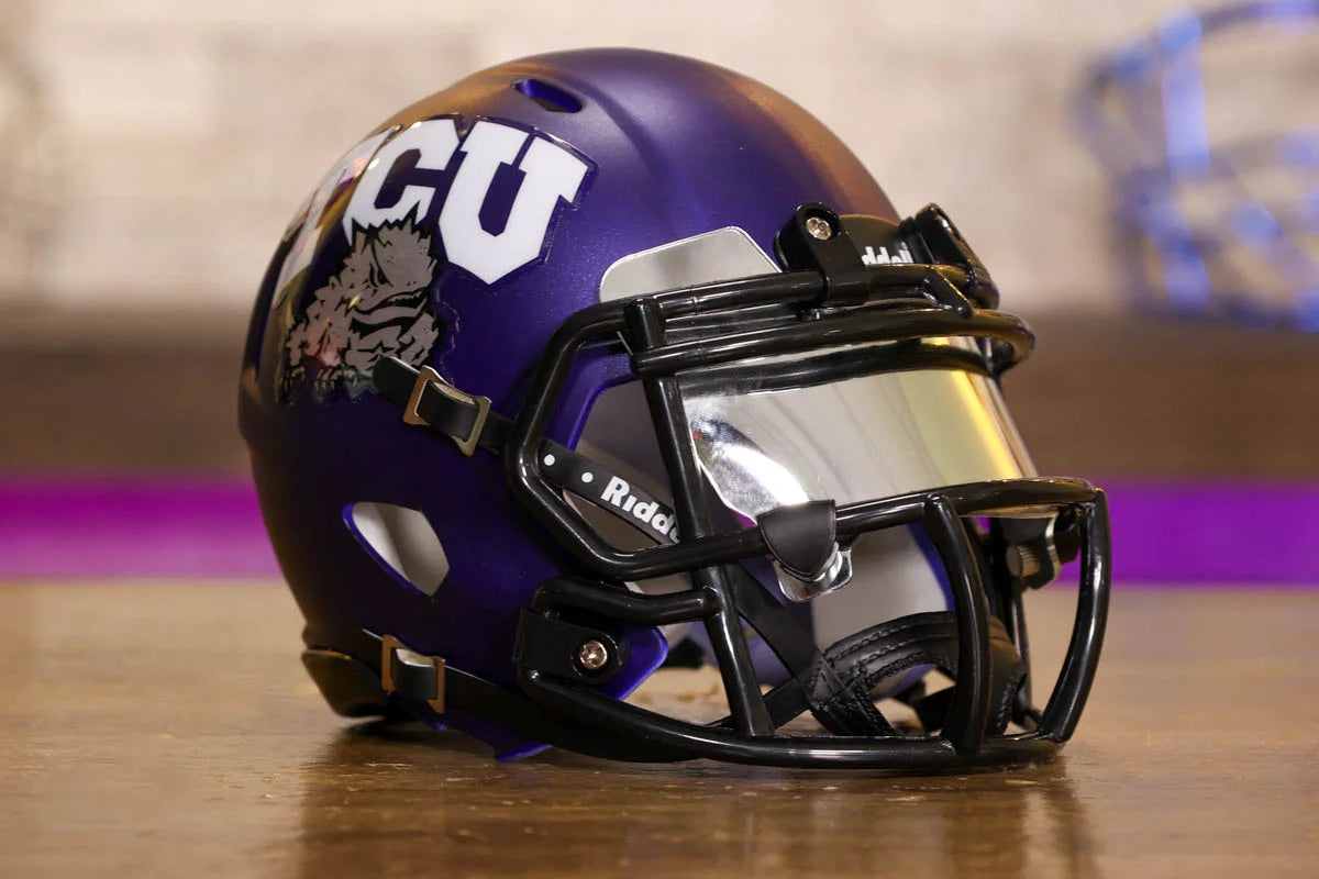 amazing frog football helmet TCU Horned Frogs Riddell Speed Mini TCU Horned Frogs Riddell Speed