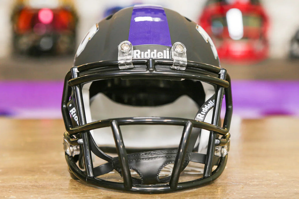 TCU Horned Frogs Helmet Riddell Mini Speed Matte Black