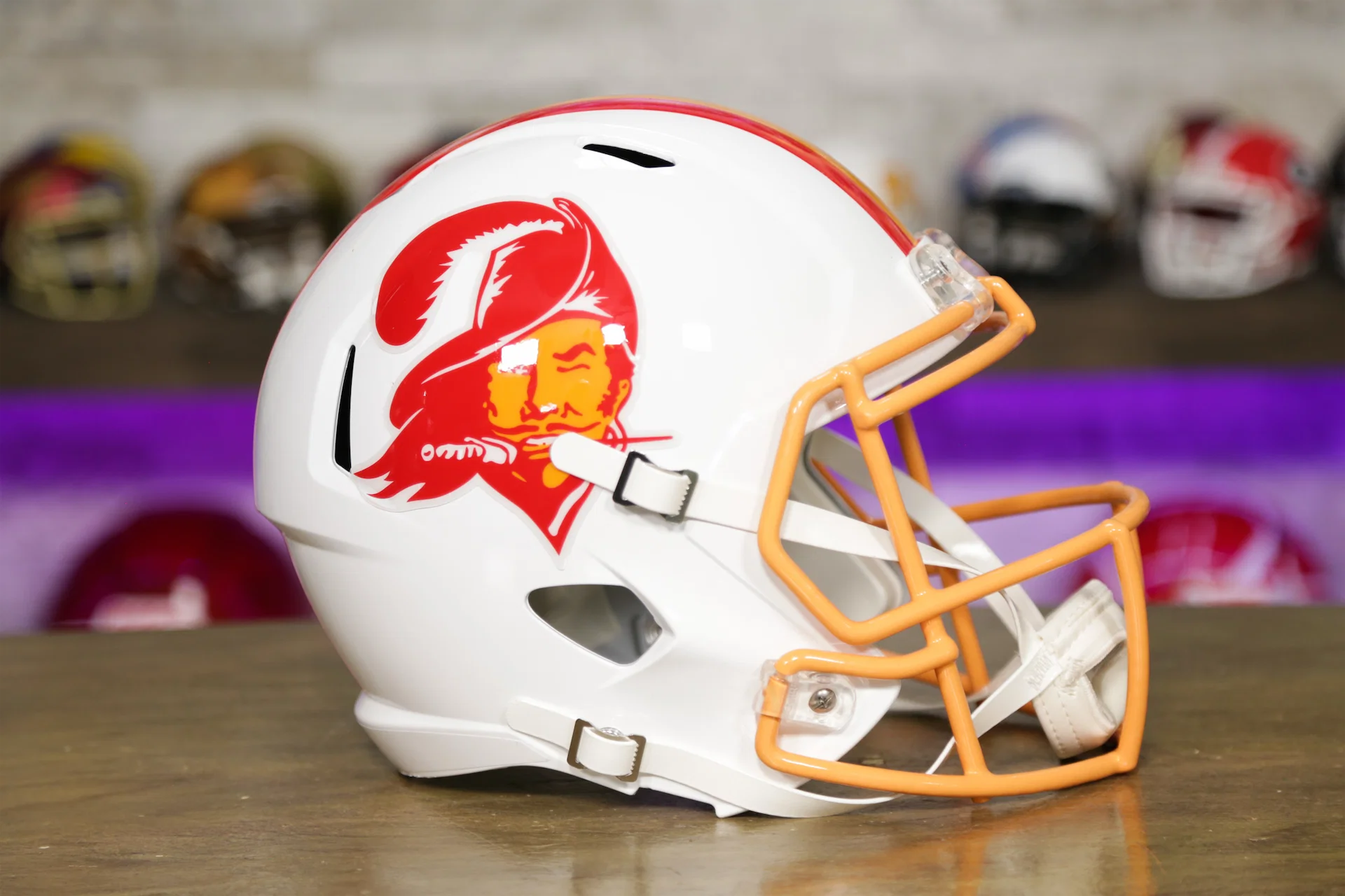 customize revo speed football helmet Tampa Bay Buccaneers 1976-96 Throwback Full Size Speed Replica Helmet