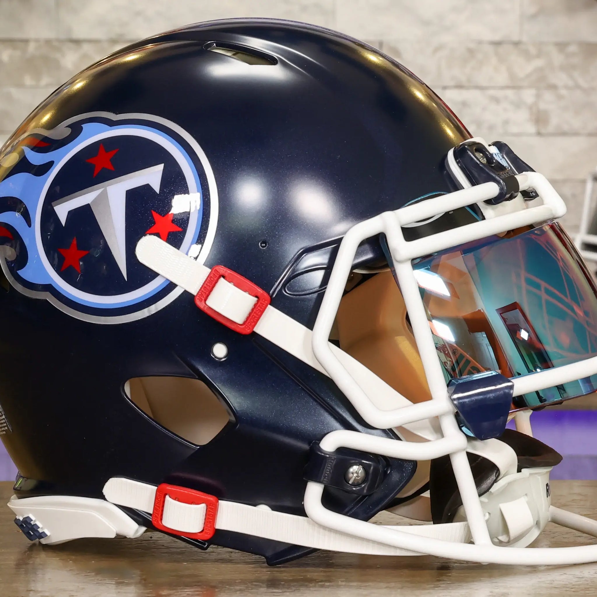 digitize football helmet Tennessee Titans Riddell Speed Authentic Helmet