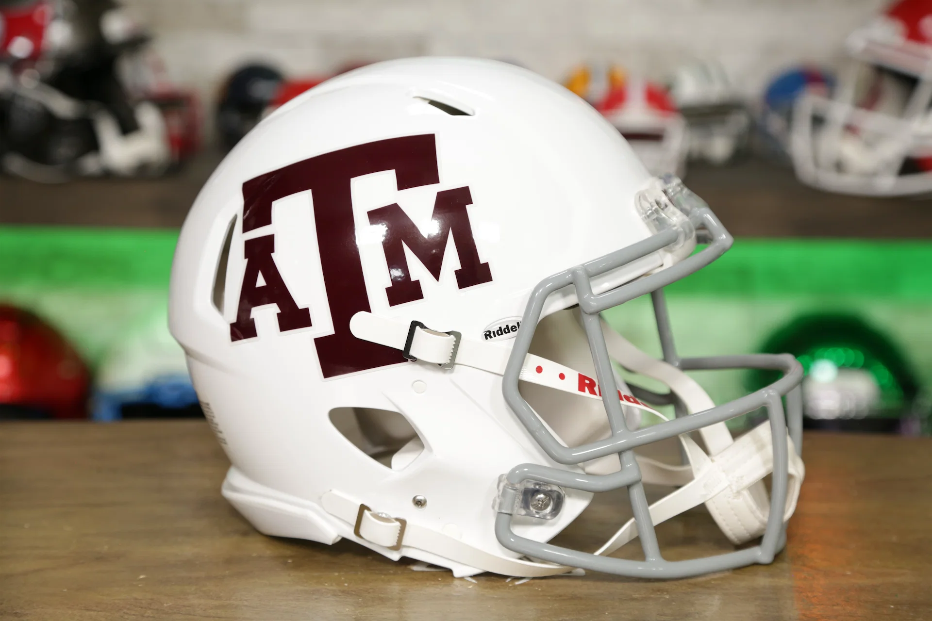 authentic texas a&m football helmet Texas A&M Aggies White Riddell Revolution Speed Authentic Helmet, One Size