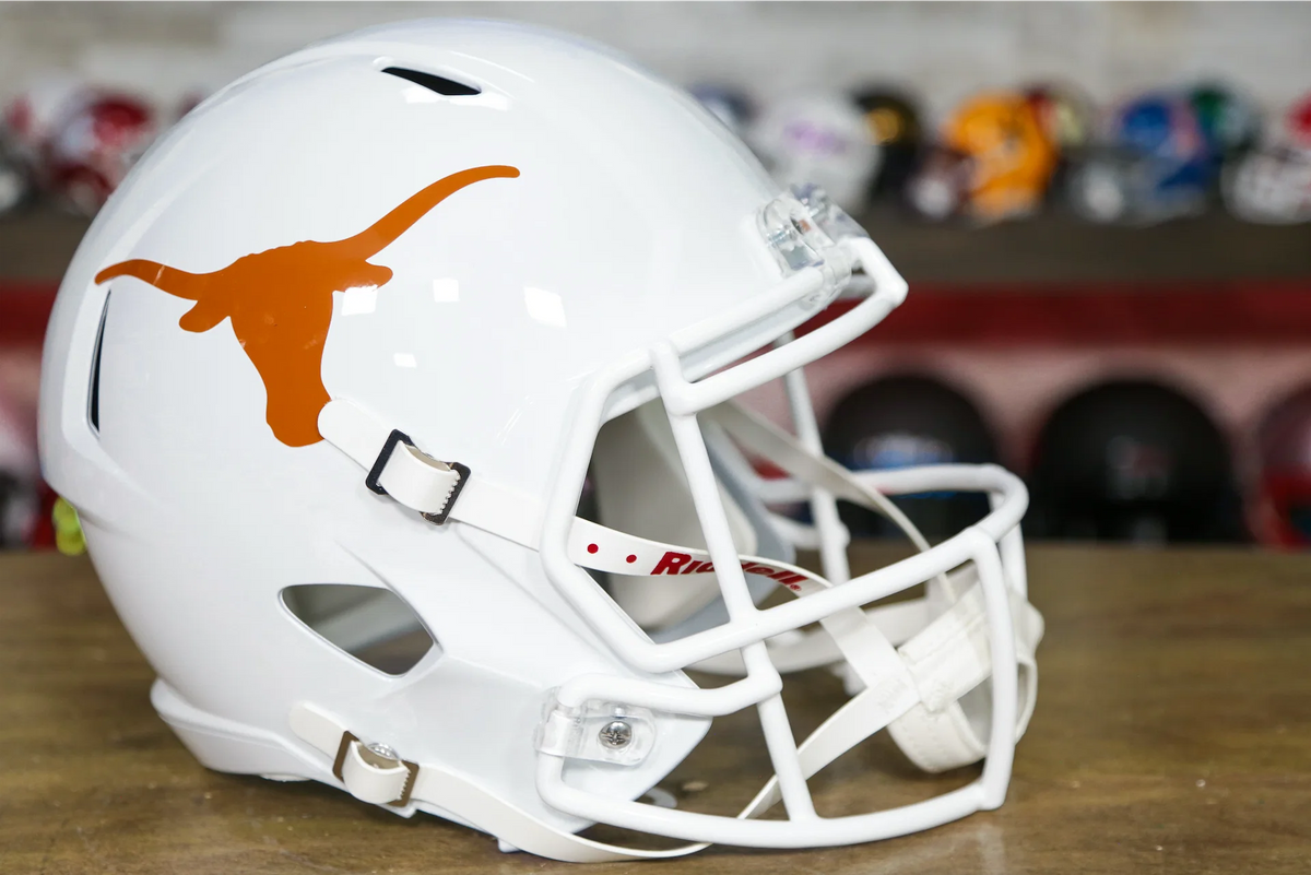 Riddell Revolution Speed Mini Football Helmet Texas Longhorns NCAA Collectible Riddell Revolution Speed Mini Football Helmet Texas Longhorns NCAA Collectible