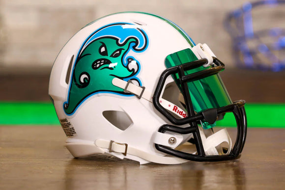 Tulane Green Wave Riddell Speed Mini Helmet - GG Edition