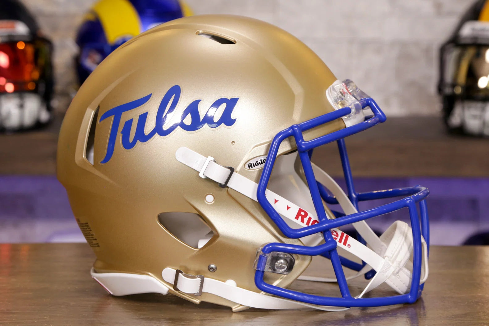 Tulsa Golden Hurricane Riddell Speed Authentic Helmet – Green Gridiron, Inc