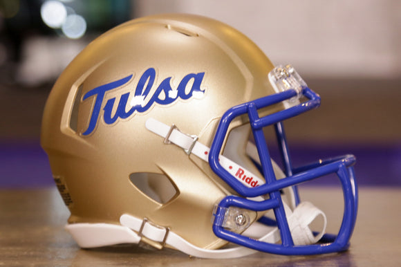 Tulsa Golden Hurricane Riddell Speed Mini Helmet