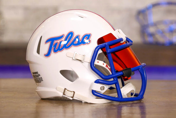Tulsa Golden Hurricane Riddell Speed Mini Helmet - GG Edition