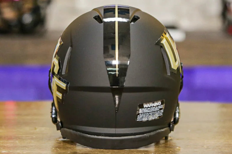 black ucf football helmet Central Florida Knights Riddell Mini Speed Helmet Anthracite