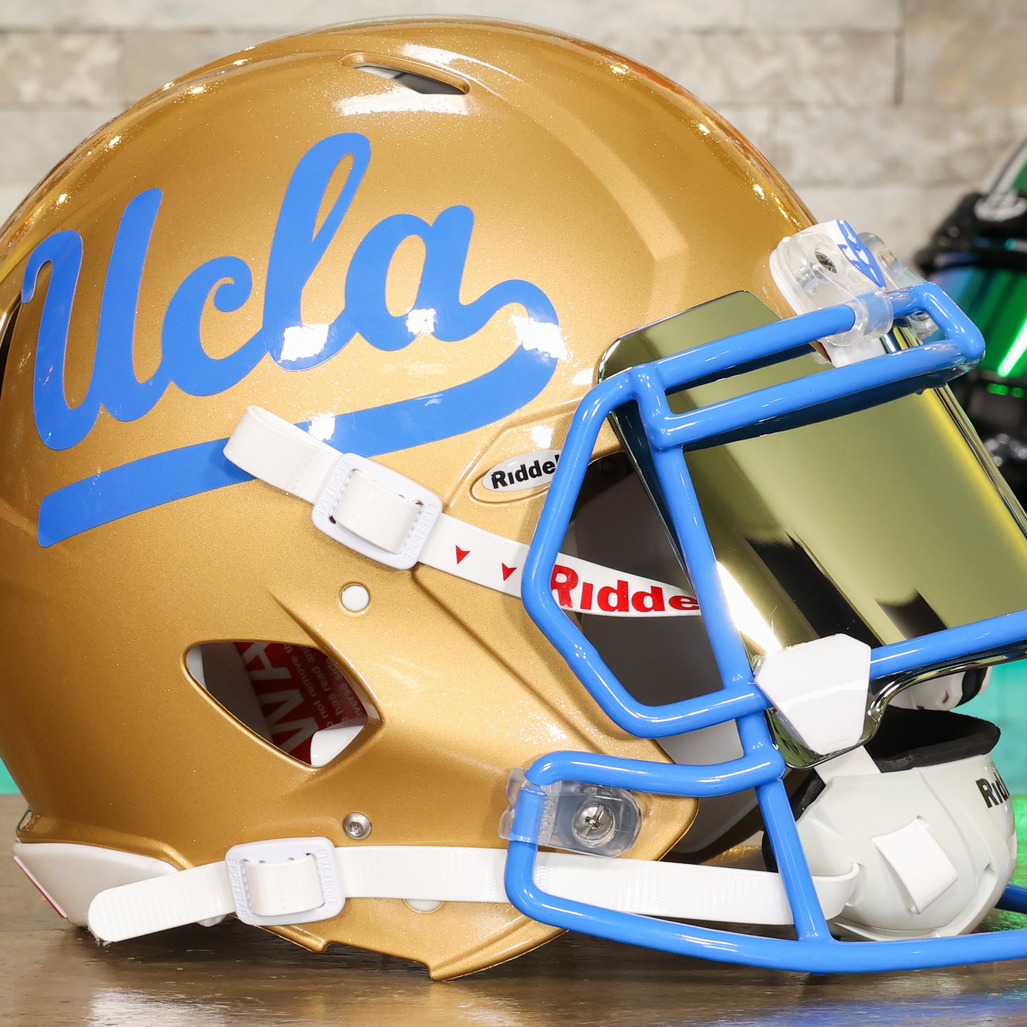 3d ucla football helmet UCLA Bruins Riddell Speed Authentic Helmet