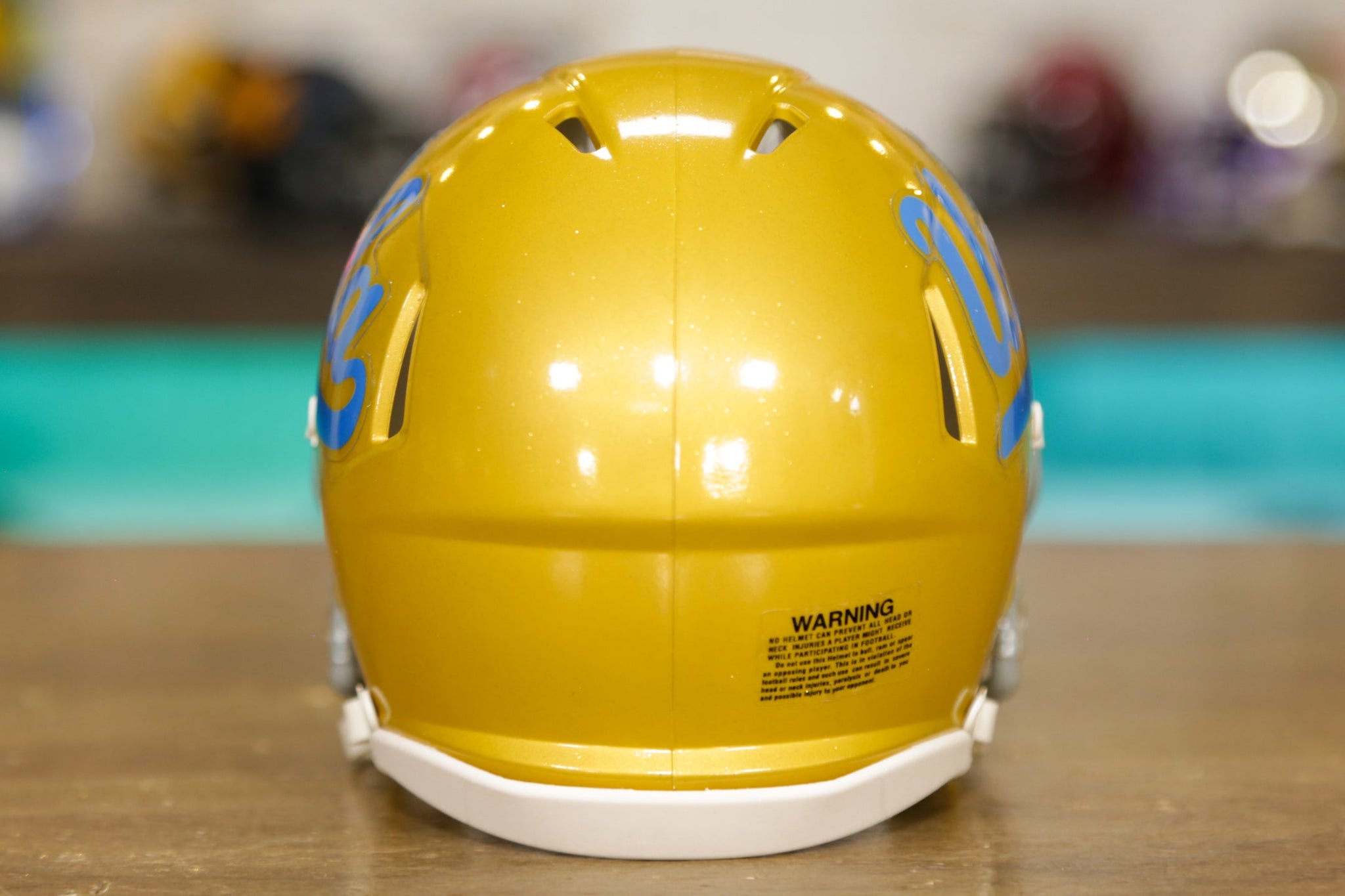 【激レア！非売品】UCLAブルーインズ　アメフト　ミニチュア　ヘルメット　リデル リデル ヘルメット スピードクラシックアイコン カラー