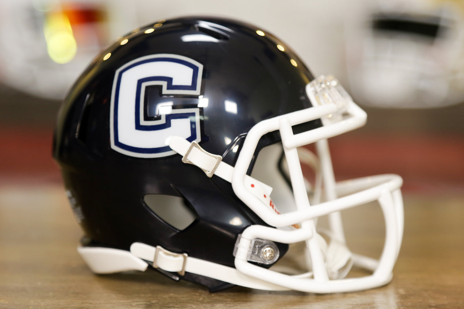 Connecticut Huskies Block C Riddell NCAA Speed Mini Helmet