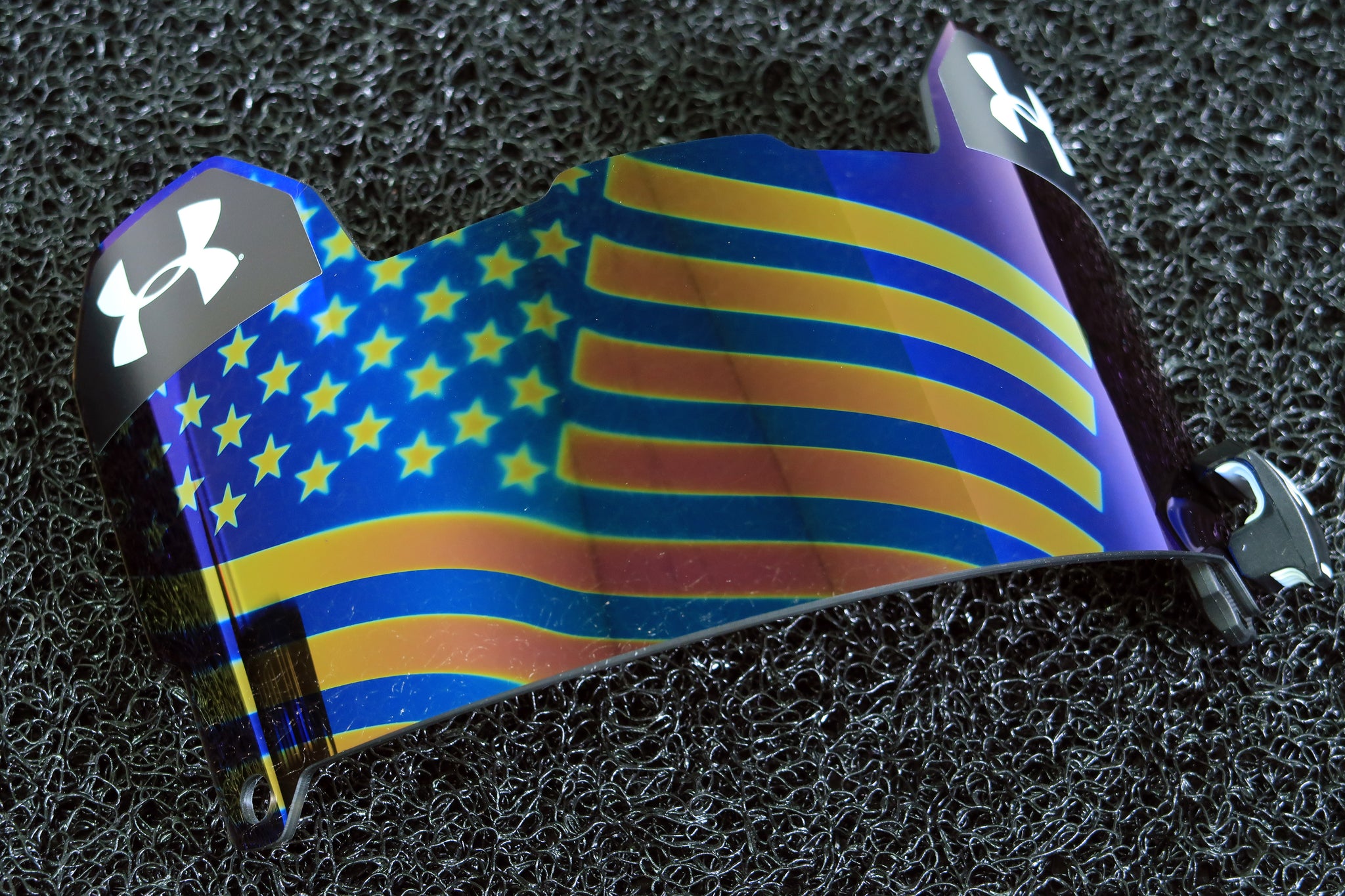 Under Armour Football Visor 新品(訳あり) Under Armour Visor - USA Flag Mirror – Green Gridiron, Inc.