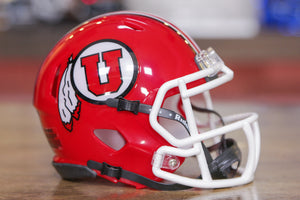 Utah Utes Riddell Speed Mini Helmet - Radiant Red