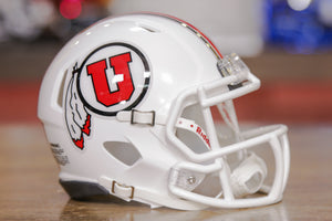 Utah Utes Riddell Speed Mini Helmet - White