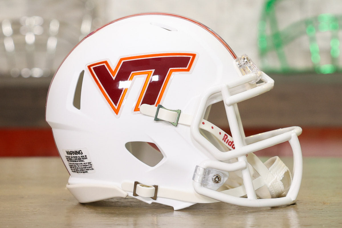 Virginia Tech Hokies Riddell Speed Mini Helmet White – Green
