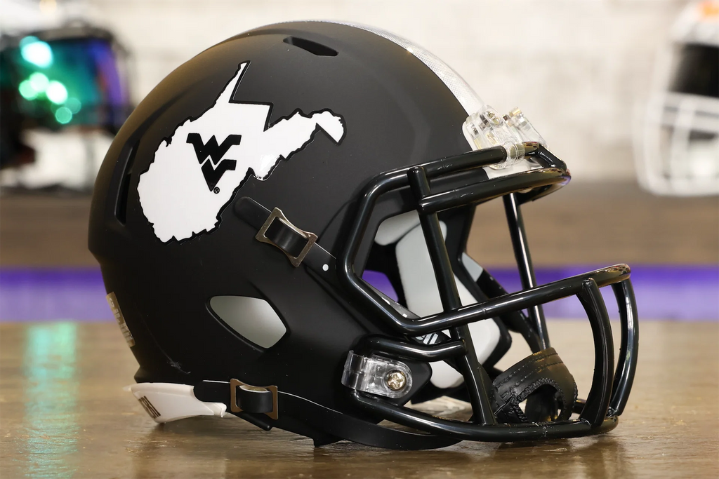 West Virginia Mountaineers Gold Throwback Helmet For The 2025 Football Season This Item Is Available In Mini Helmet, Speed Replica Helmet, And Speed Authentic Helmet. Riddell Is Proud To Offer The New - Foto 13