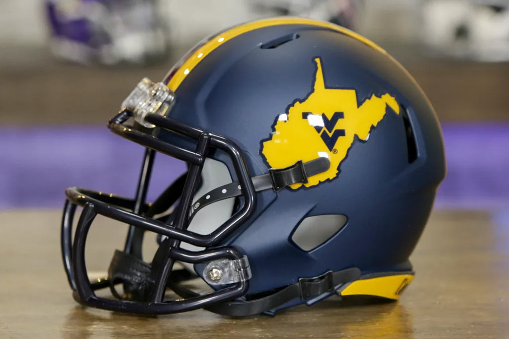 West Virginia Mountaineers Riddell Speed Mini Helmet West Virginia Mountaineers Riddell Speed Mini Helmet
