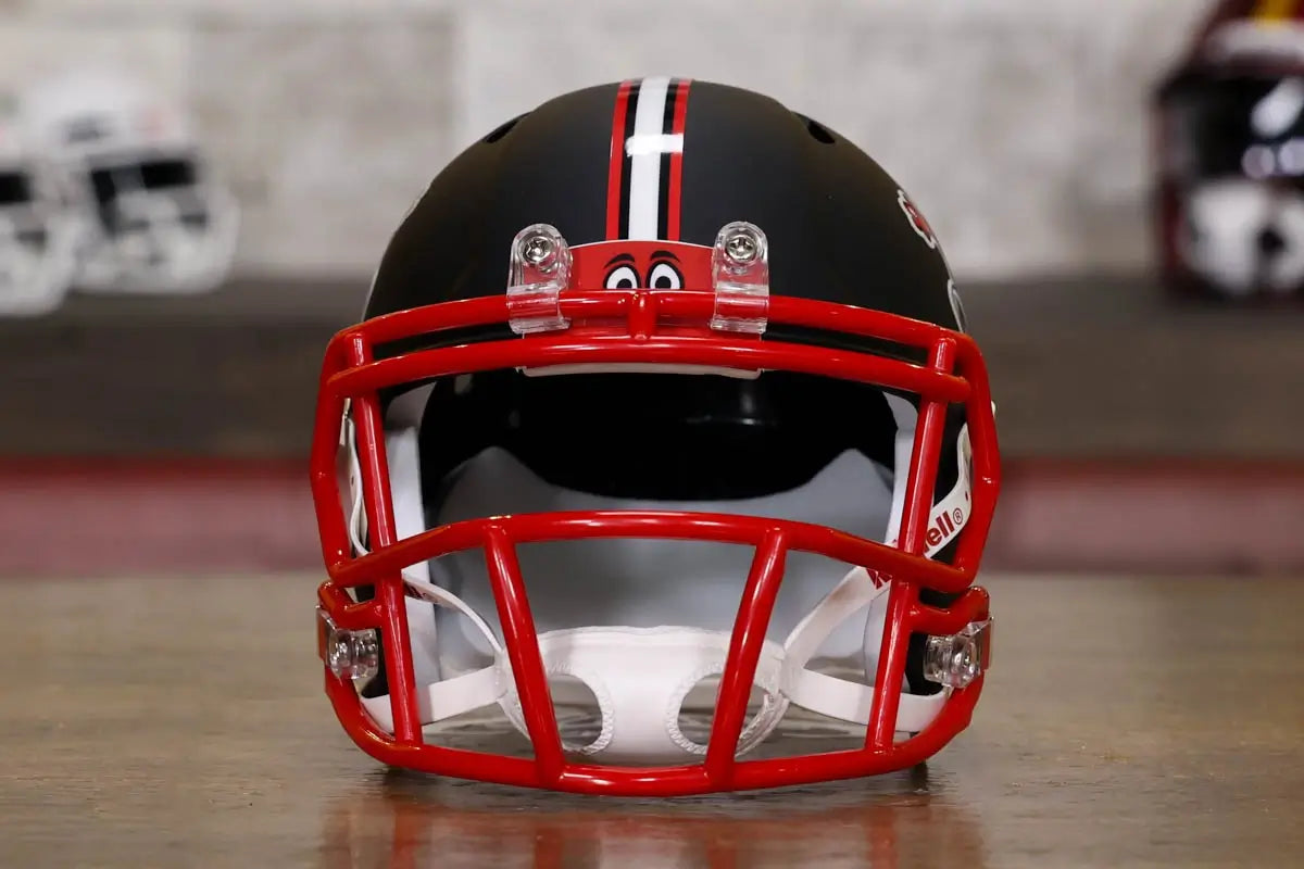 black and red football helmet addor Western Kentucky Hilltoppers Speed Mini Helmet