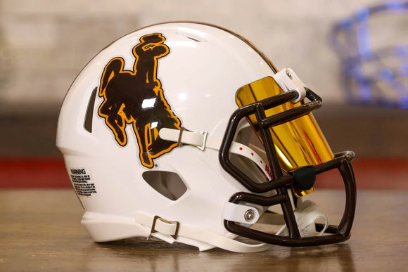 Wyoming Cowboys Riddell Speed Mini Helmet - GG Edition
