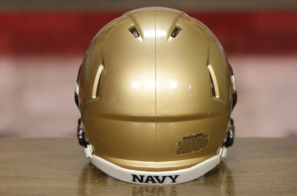 2015 navy mini football helmet Riddell Mini Speed Football Helmet NCAA Navy Midshipmen from SE Sports