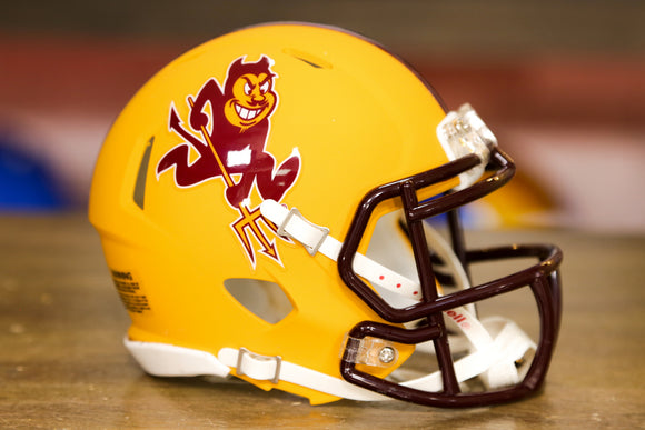 Arizona State Sun Devils Riddell Speed Mini Helmet - Matte Yellow Sparky