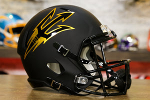 Arizona State Sun Devils Riddell Speed Replica Helmet - Matte Black