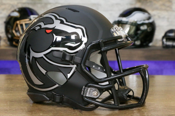 Boise State Broncos Riddell Speed Mini Helmet - Matte Black