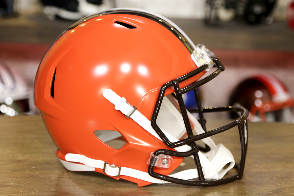 Riddell NFL Cleveland Browns Authentic Speed - Casco de fútbol americano