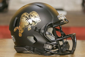 Colorado Buffaloes Riddell Speed Mini Helmet - Chrome Buffalo