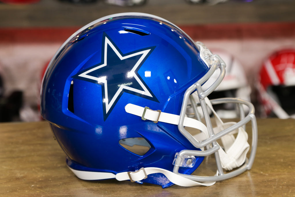 Riddell 9585562832 Dallas Cowboys Replica Full Size Speed Style Flash Alternate Helmet