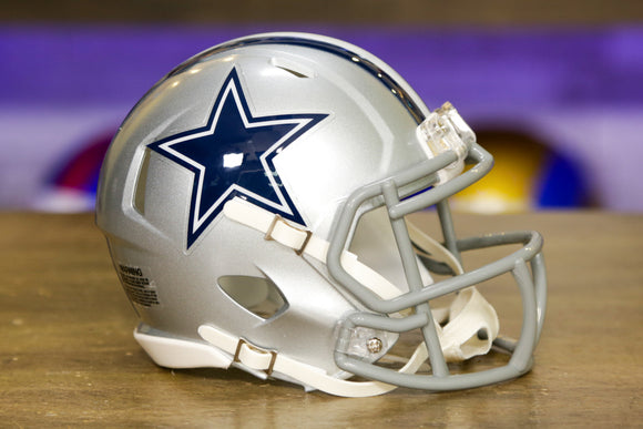 Mini casco de fútbol americano Riddell Dallas Cowboys Revolution Speed