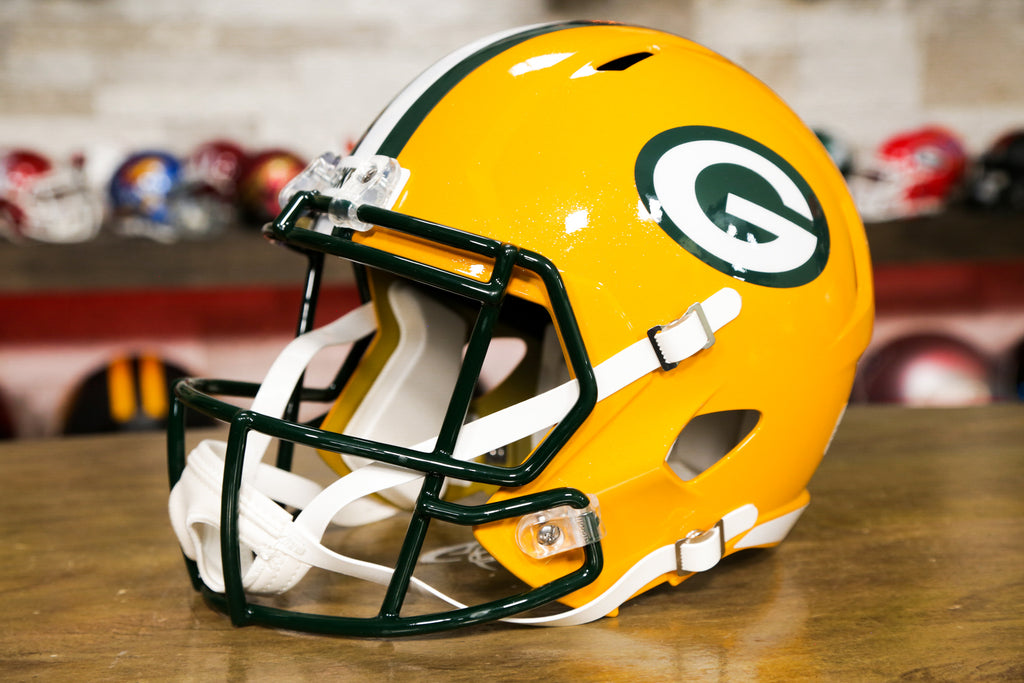 Green Bay Packers Riddell Speed Replica Helmet – Green Gridiron, Inc.