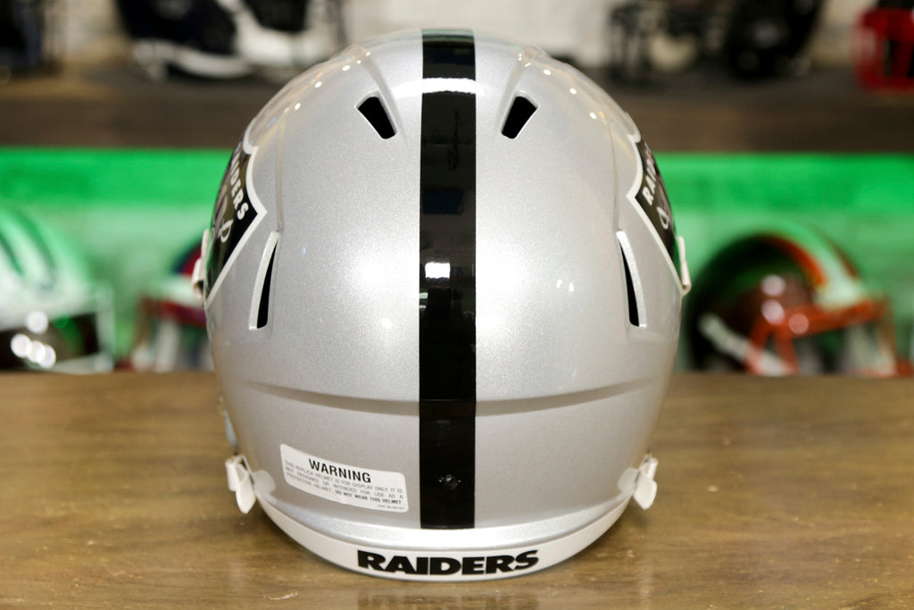 Oakland Raiders Riddell Chrome Alternate Speed Replica Helmet Unsigned –  Super Sports Center