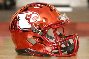 Louisville Cardinals Riddell Speed Mini Helmet - Red Chrome