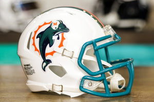 Miami Dolphins Riddell Speed Mini Helmet - 1996-2012 Throwback