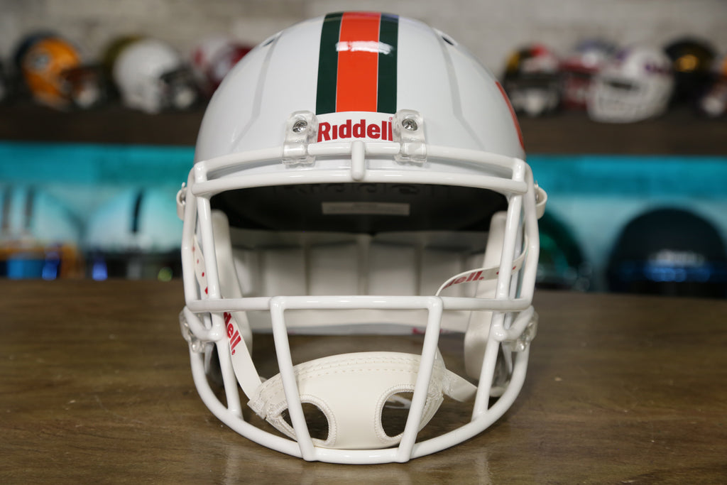 Miami Hurricanes Riddell Speed Replica Helmet - Miami Nights – Green  Gridiron, Inc.