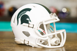 Michigan State Spartans Riddell Speed Mini Helmet - Matte White