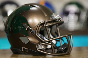 Michigan State Spartans Riddell Speed ​​Mini Casco - Bronce