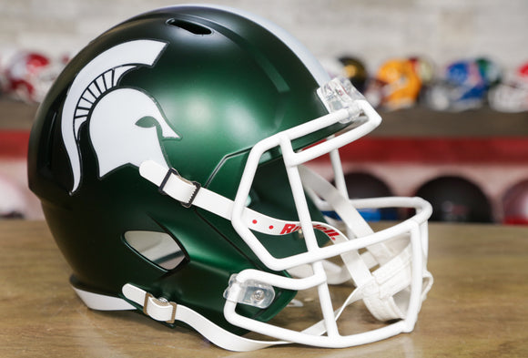 Michigan State Spartans Riddell Speed Replica Helmet - Satin Green