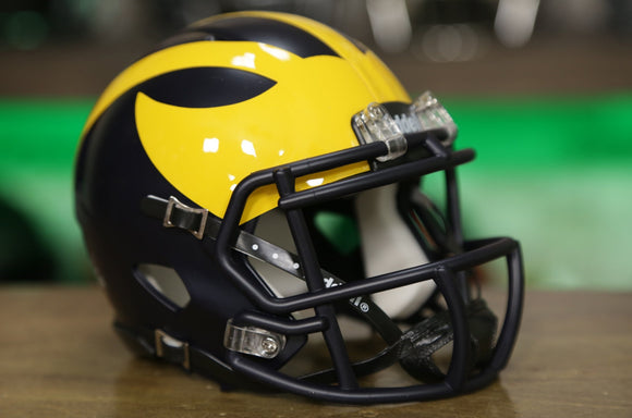 Michigan Wolverines Riddell Speed Mini Helmet