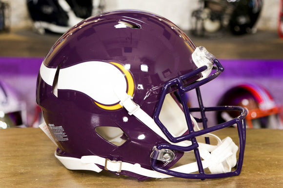 Casco auténtico Riddell Speed ​​de los Minnesota Vikings - Retroceso de 1983-2001