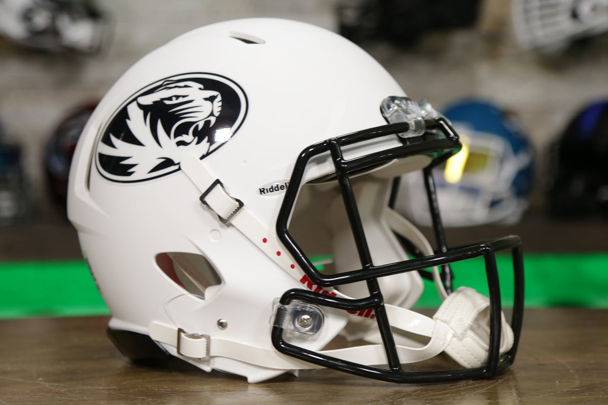 Missouri Tigers Riddell Speed Authentic Helmet - Flat White – Green ...