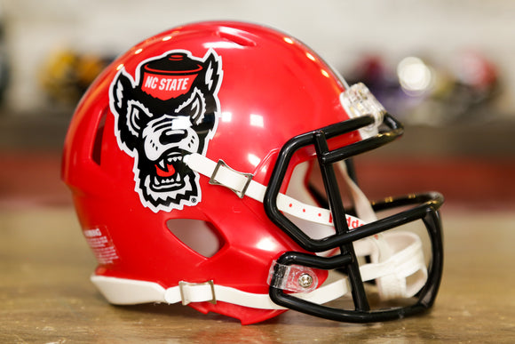 NC State Wolfpack Riddell Speed Mini Helmet - Red Tuffy