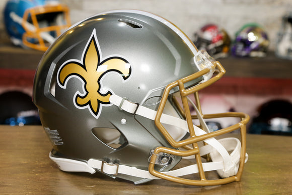 Casco New Orleans Saints Riddell Speed ​​Authentic - Flash