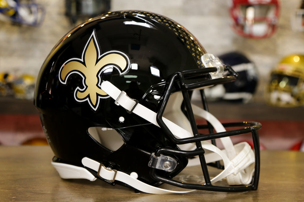 New Orleans Saints Riddell Speed Authentic Helmet - Alternate – Green  Gridiron, Inc.
