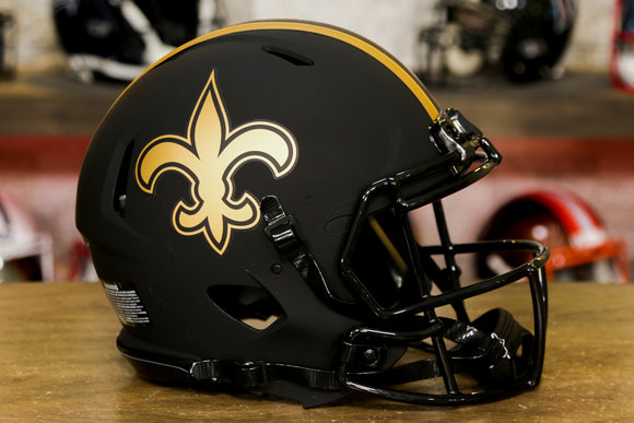 New Orleans Saints Riddell Speed Authentic Helmet - Eclipse