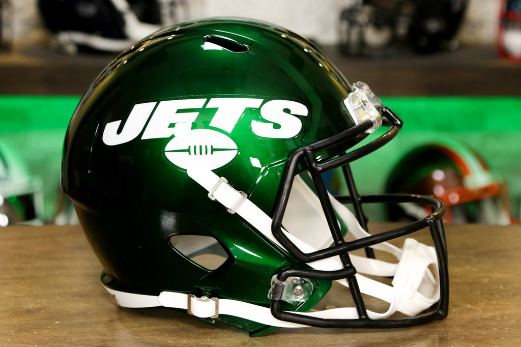 New York Jets Riddell Speed Authentic Helmet - 2019 - 2022 Throwback –  Green Gridiron, Inc.