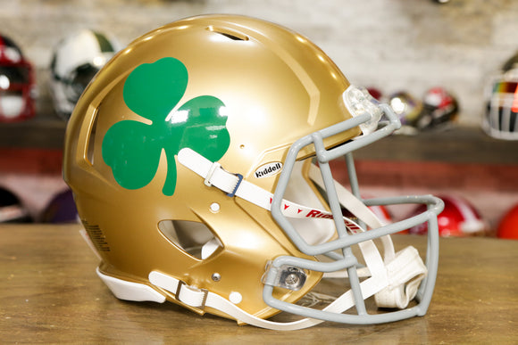 Notre Dame Fighting Irish Riddell Speed ​​Casco auténtico - Serie Shamrock