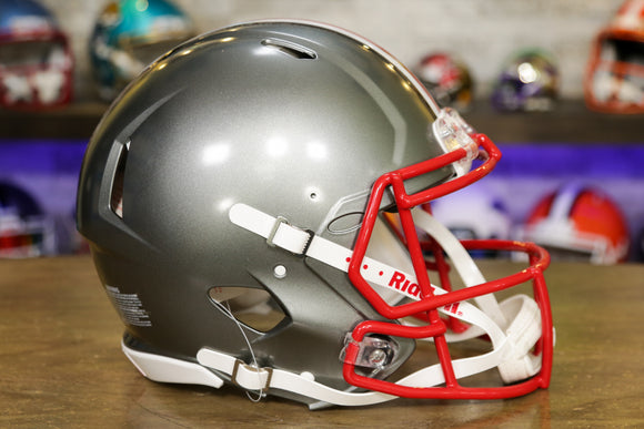 Ohio State Buckeyes Riddell Speed Authentic Helmet - Flash Silver