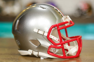 Ohio State Buckeyes Riddell Speed Mini Helmet - Flash Silver