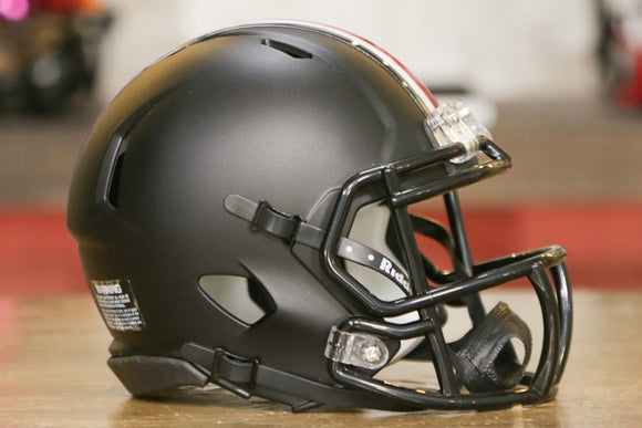 Ohio State Buckeyes Riddell Speed Mini Helmet - Satin Black
